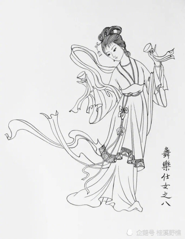 白描仙女线稿很难画?从线条到造型,线稿教你画,初学者