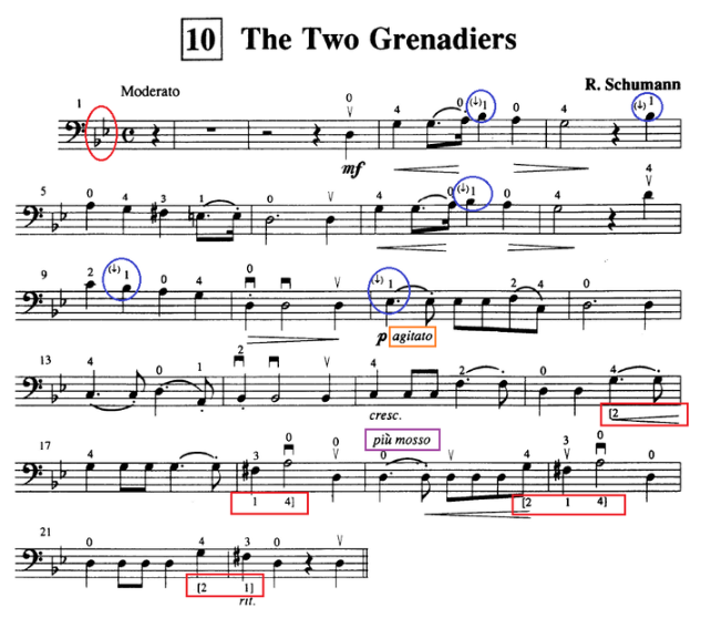 大提琴教学-铃木第2册-the two grenadiers