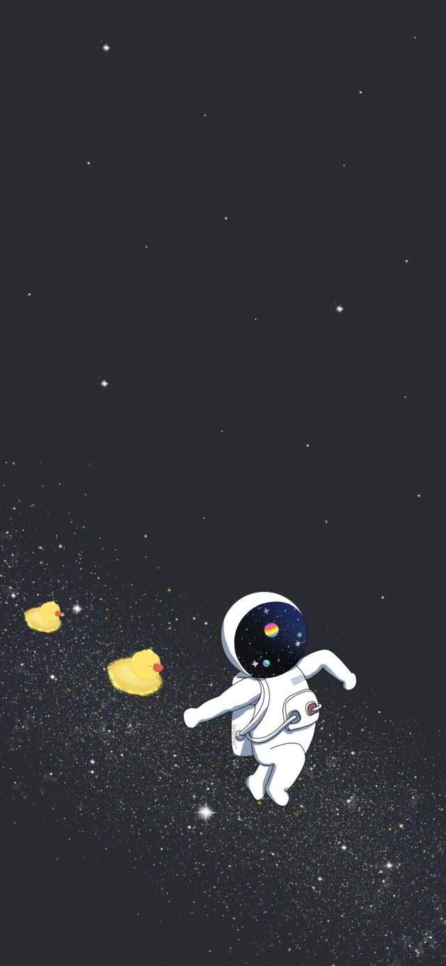 宇航员插画壁纸|谁还不想当个太空人