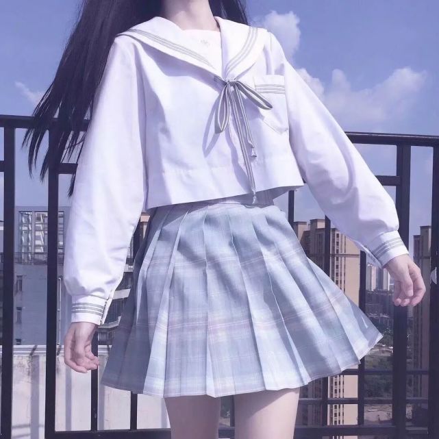 《女生头像》女孩子jk头像,没有女生能对裙子说no
