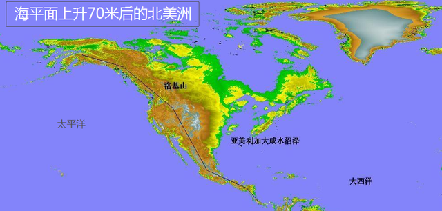 如果海平面上升70米,哪些国家会很惨?我国哪些省市会被淹?