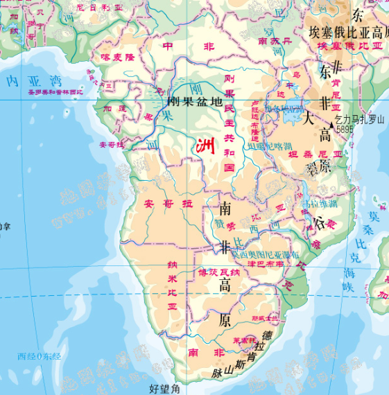民主刚果地理位置
