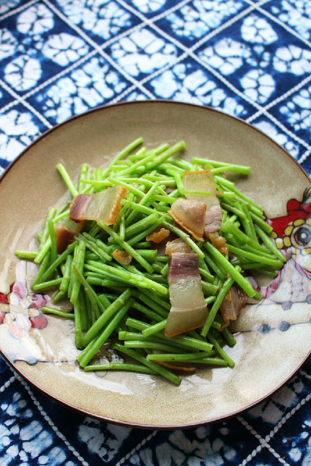 春季,遇见这菜多买点,简单炒一炒,肥而不腻,大人小孩都爱吃