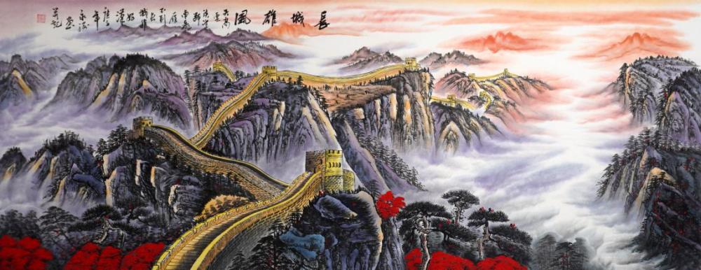 卢永胜笔下的三山五岳国画作品欣赏