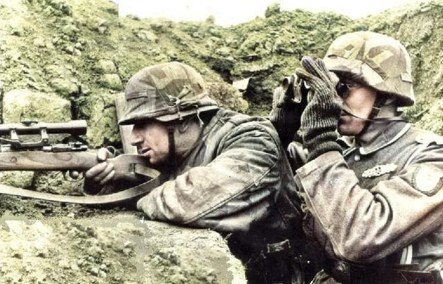 二战时期德军狙击手罕见照片!