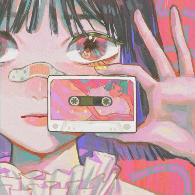 一组很正经的粉嫩少女头像