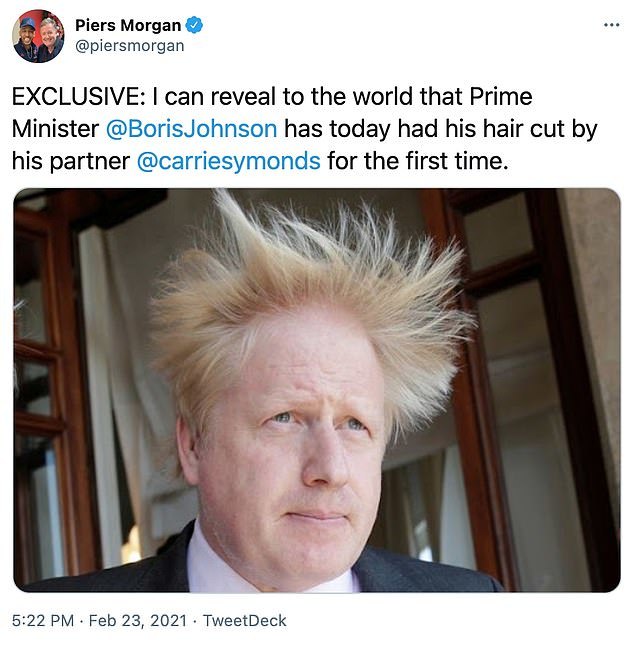 英国首相9个月儿子新照发布,发型师称赞娃的头发跟一