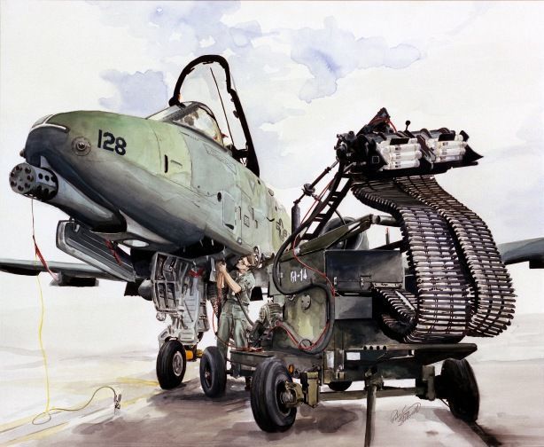 a-10攻击机的标志性武器,坦克的克星,gau-8"复仇者"机炮