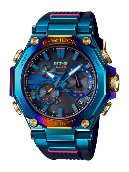 卡西欧推出全新mt-g蓝凤凰设计魅力腕表