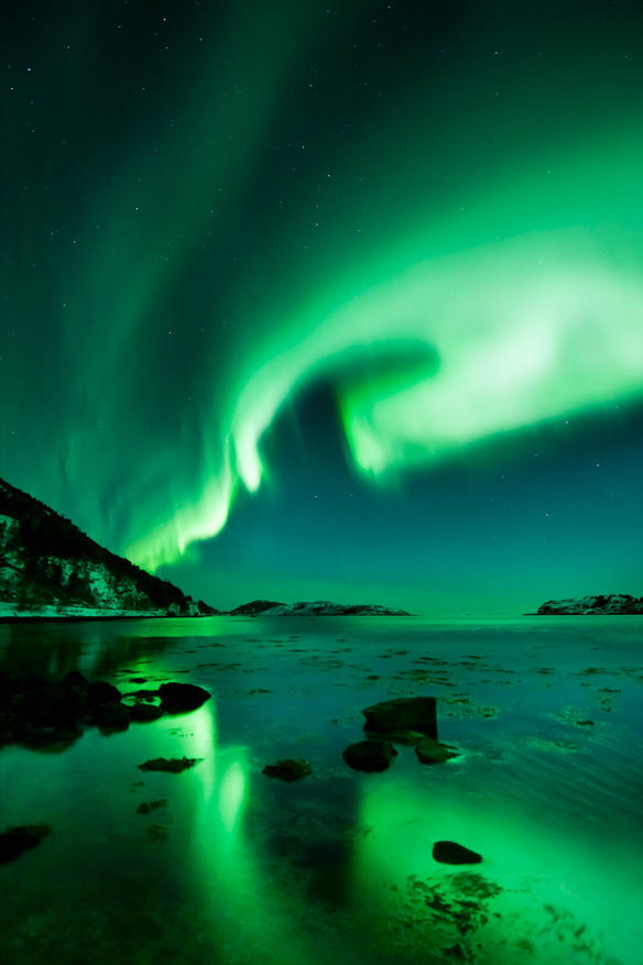 令人惊叹的北极光照片,北极特有的绚丽多彩的发光现象