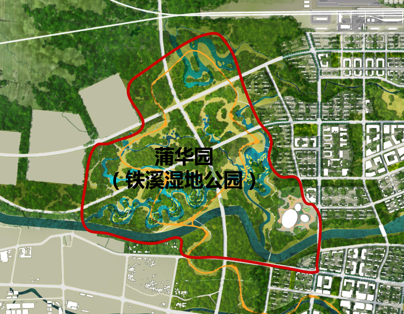 暂用名:蒲玉湖(中央公园) 地理位置 蒲华园(铁溪湿地公园)位于蒲江