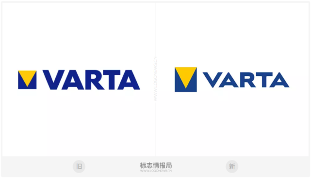 电池制造商瓦尔塔varta更新品牌logo