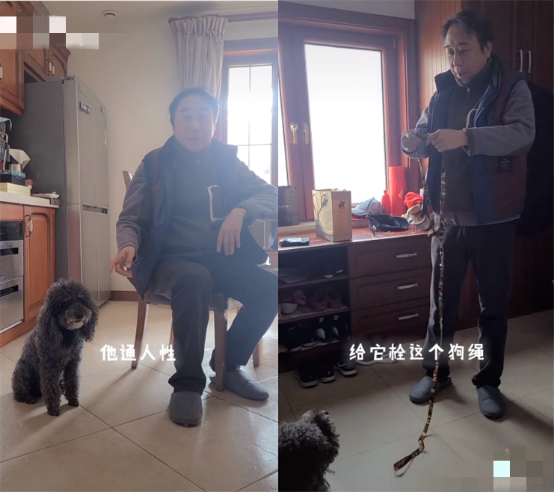 冯巩家的狗是一只黑色泰迪叫黑豆,已经饲养多年,冯巩对它非常宠爱,不