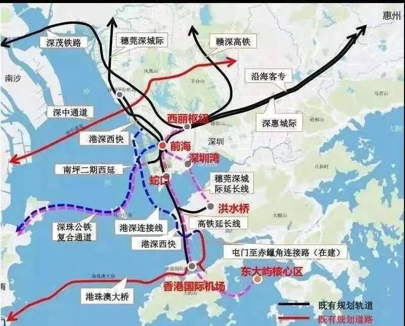 其中"粤东至粤西沿海高铁"其实就是深珠通道,是中国跨海通道的3.