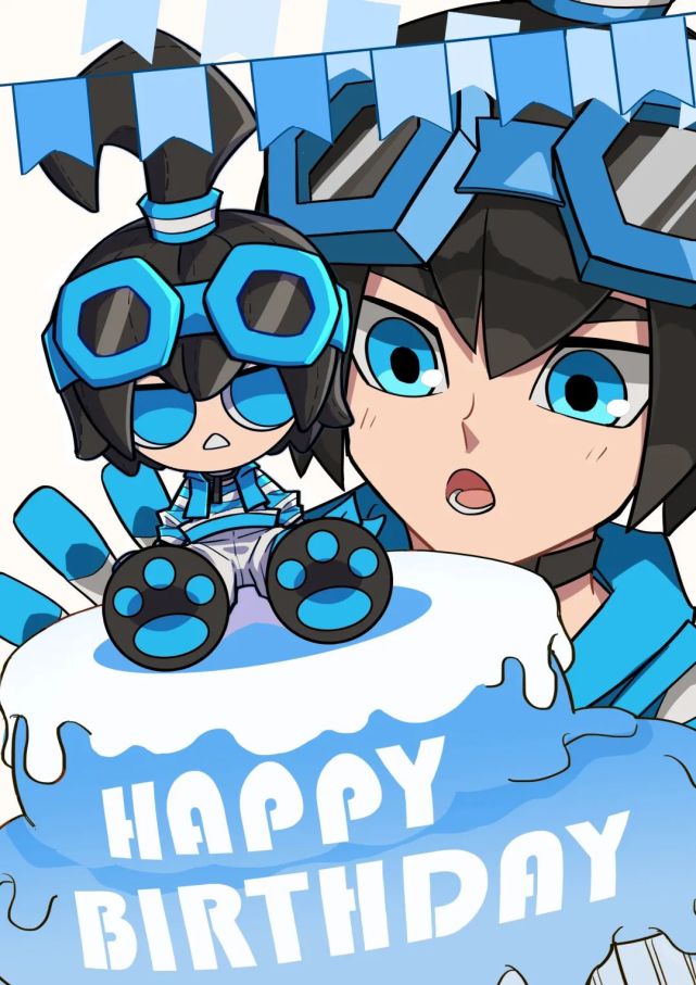 凹凸贺图3月2日艾比埃米生日快乐