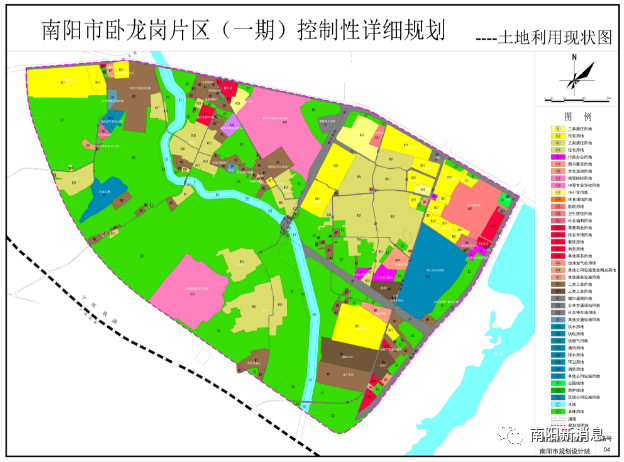 南阳市卧龙岗片区(原职教园区)土地利用现状图