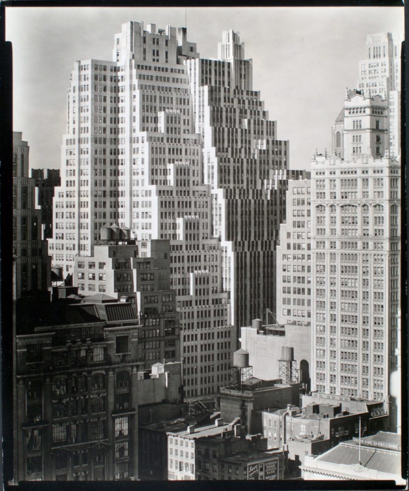 老照片 1935年美国纽约曼哈顿 到处是高楼大厦
