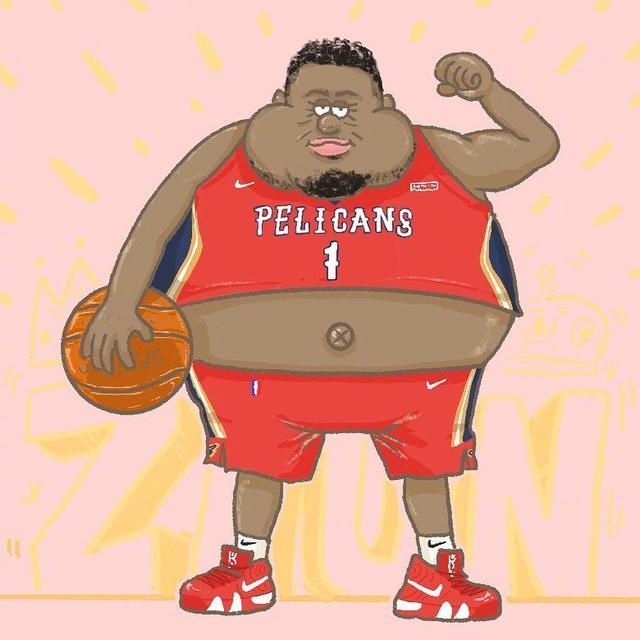nba球星胖版卡通图片第2波