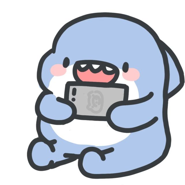 可爱鲨鱼表情包:"迷之自信"