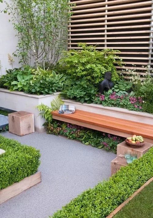 20㎡小型庭院花园设计,院子越小越精致,同样可以喝茶赏花看风景