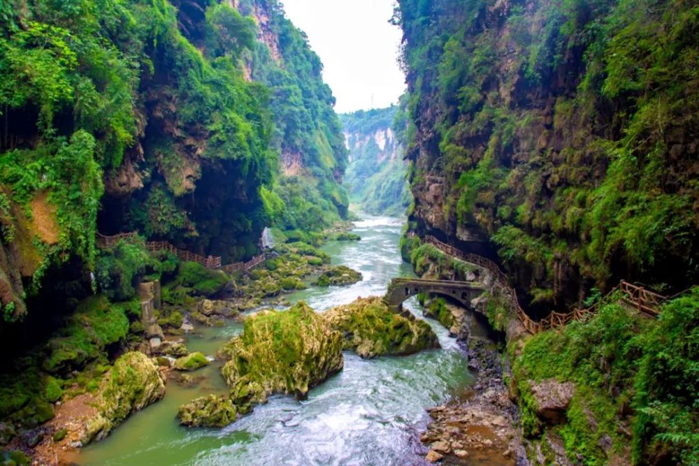 坐标:甘肃省甘南藏族自治州迭部县   贵州    马岭河峡谷