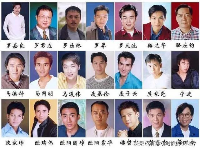 tvb的这些男演员你是否都认识还是都能叫出他们的名字