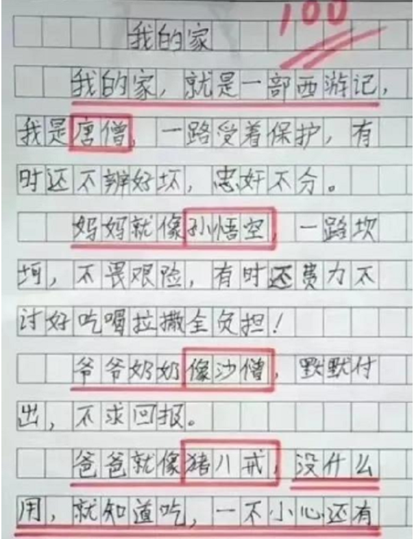 小学生作文《我的班主任》火了,语言搞笑形容贴切,老师哭笑不得_腾讯