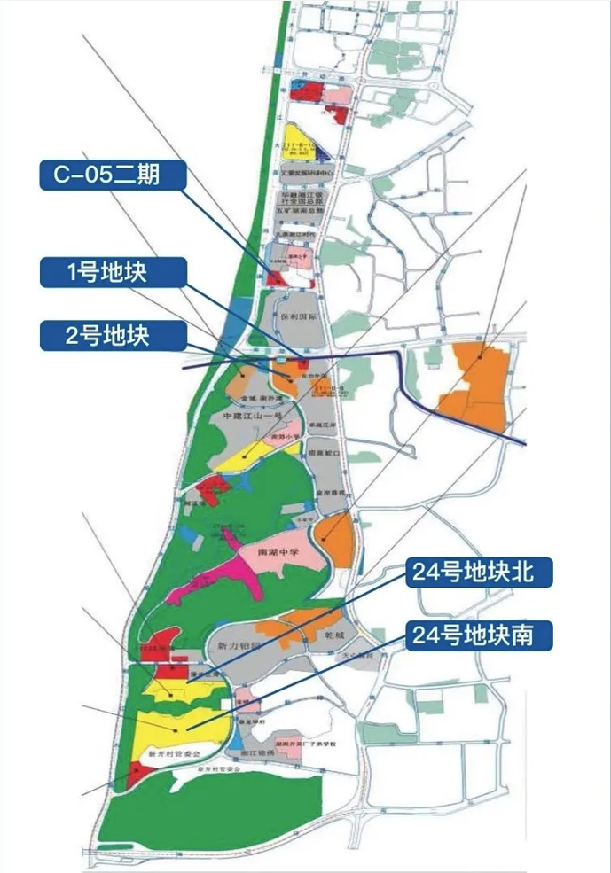 八,南湖新城片区 南湖新城片区位于长沙市天心区沿江核心地带,北起