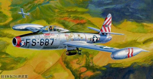 75年前 f-84"雷电喷气"首飞成功 美国第一种喷气式战斗轰炸机