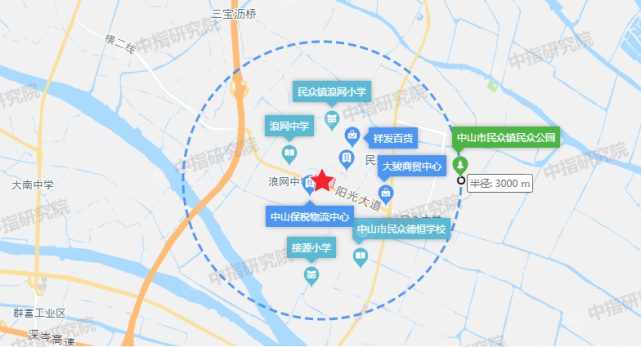 万科1156亿拿下中山民众镇一宗纯宅地成交楼面价5450元㎡