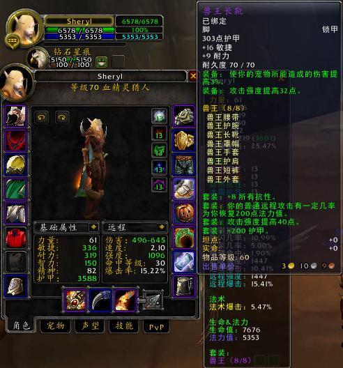 魔兽tbc猎人宠物伤害增加6倍可获取全技能掠食者拥有强化装备