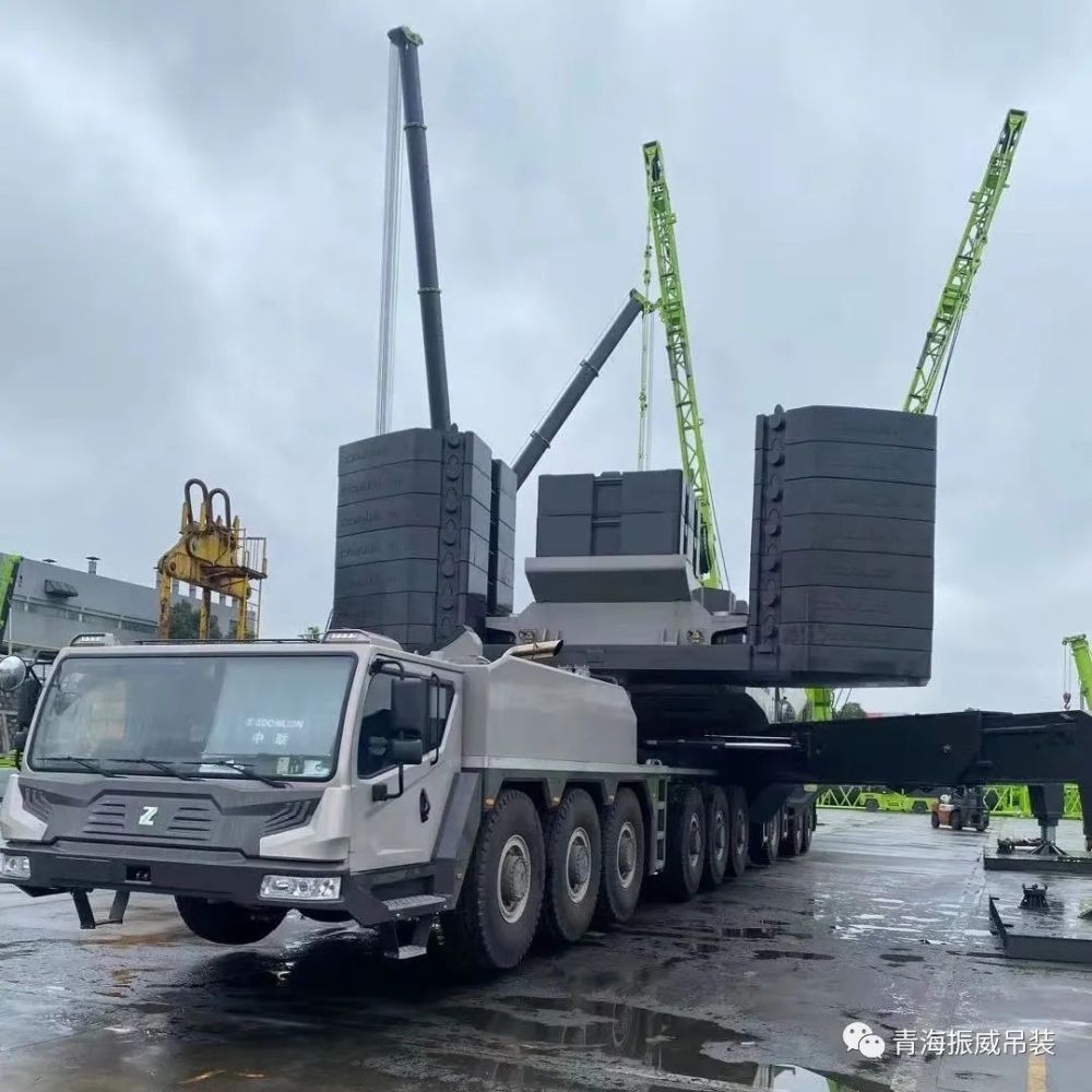 青海首台中联zat18000h全地面起重机即将落户振威