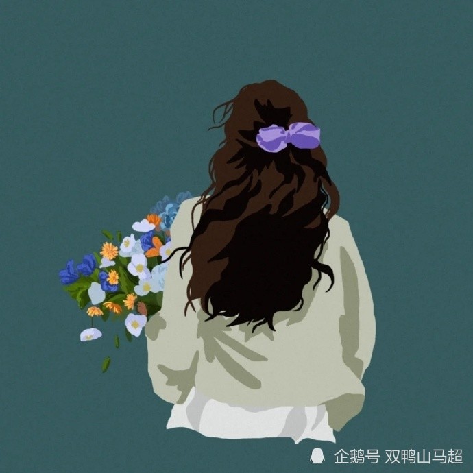 三组情侣头像,手捧鲜花奔赴而来