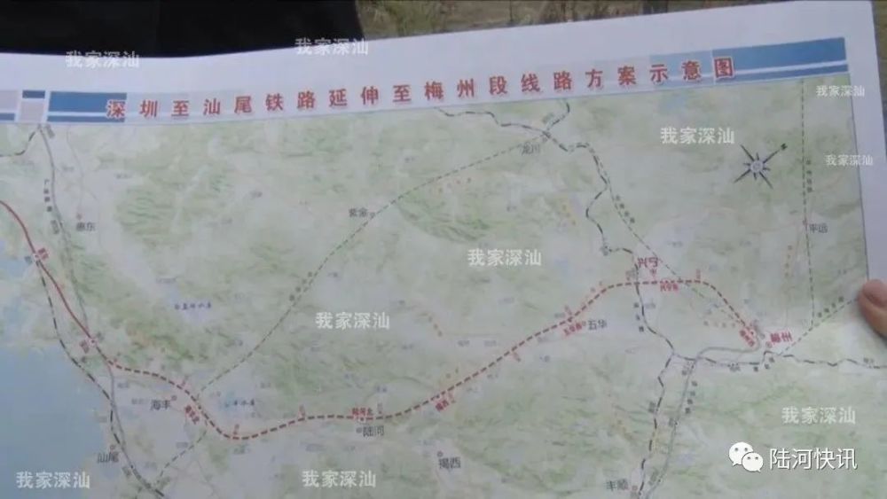 高铁:陆河北站 地图出来了