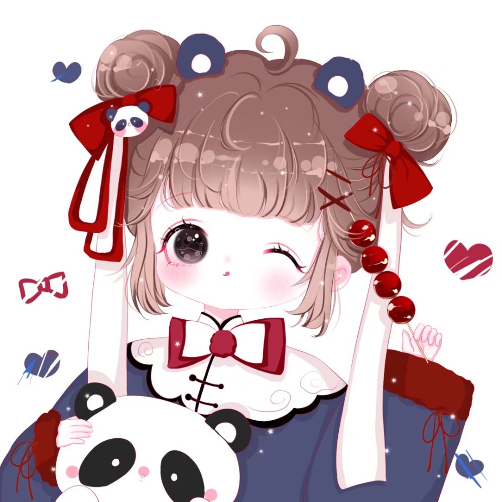 动漫女头"和小姐妹一起组团用的可爱头像"