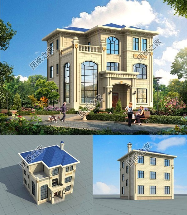 2021年三层别墅设计图,今年建房就这款了,赶快收藏回家建吧