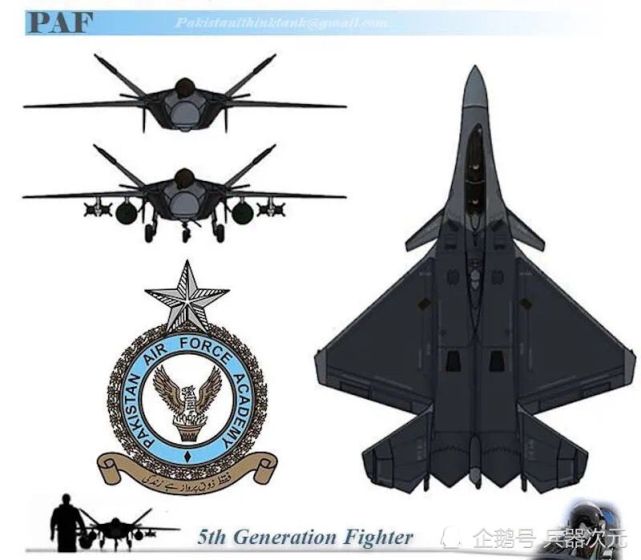 巴基斯坦展示的第五代战斗机概念图