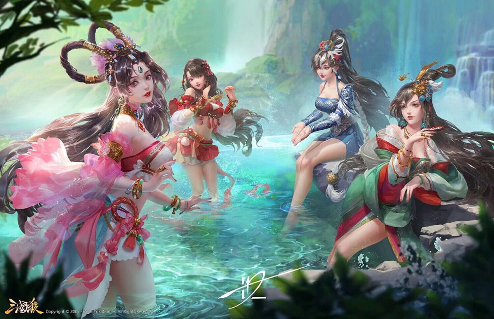 三国杀:女生节皮肤爆料,泡脚天团如同蜘蛛精,董白小虎