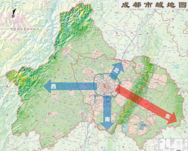 成都发展由南拓转向东进主城区逐渐空心化成都中心向南移