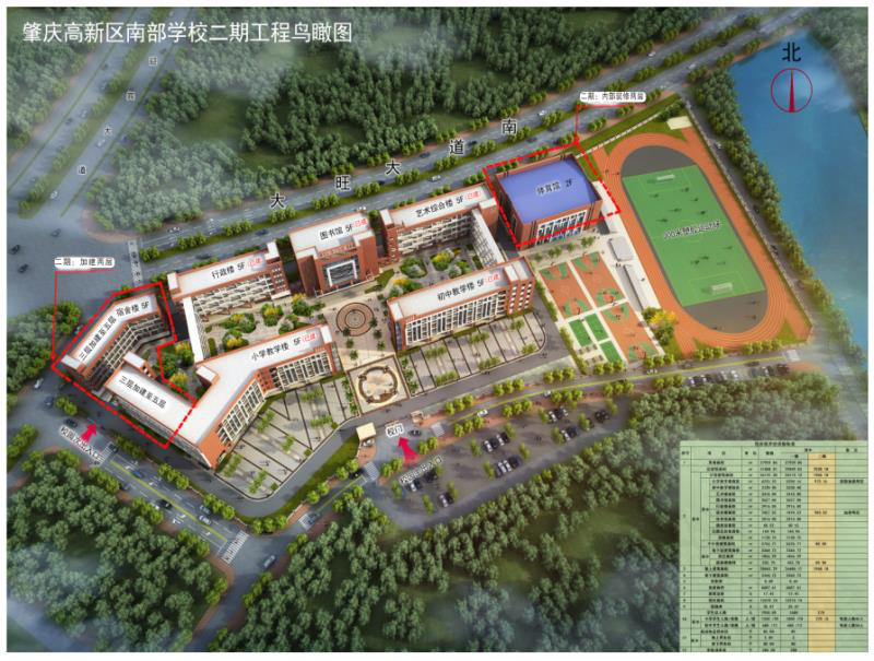 江口中学初中部改建成中心小学北校区,2021年8月