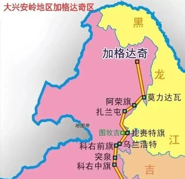 加格达奇地图 腾讯网