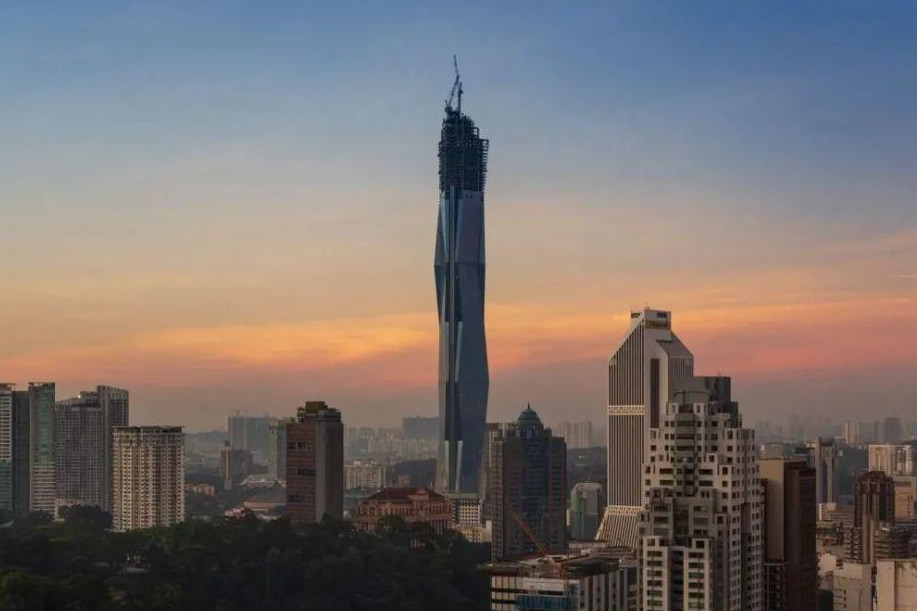 吉隆坡pnb118大厦预计今年建成,高635米,或将成为世界