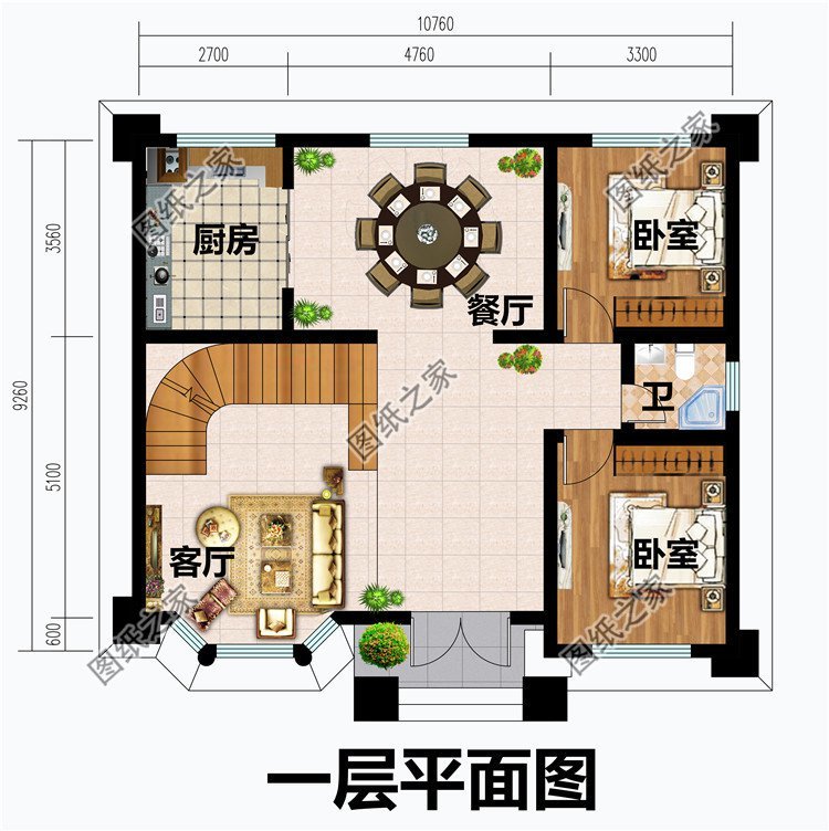 100方的房子可以怎么设计,马上开春了,建房样式我都给