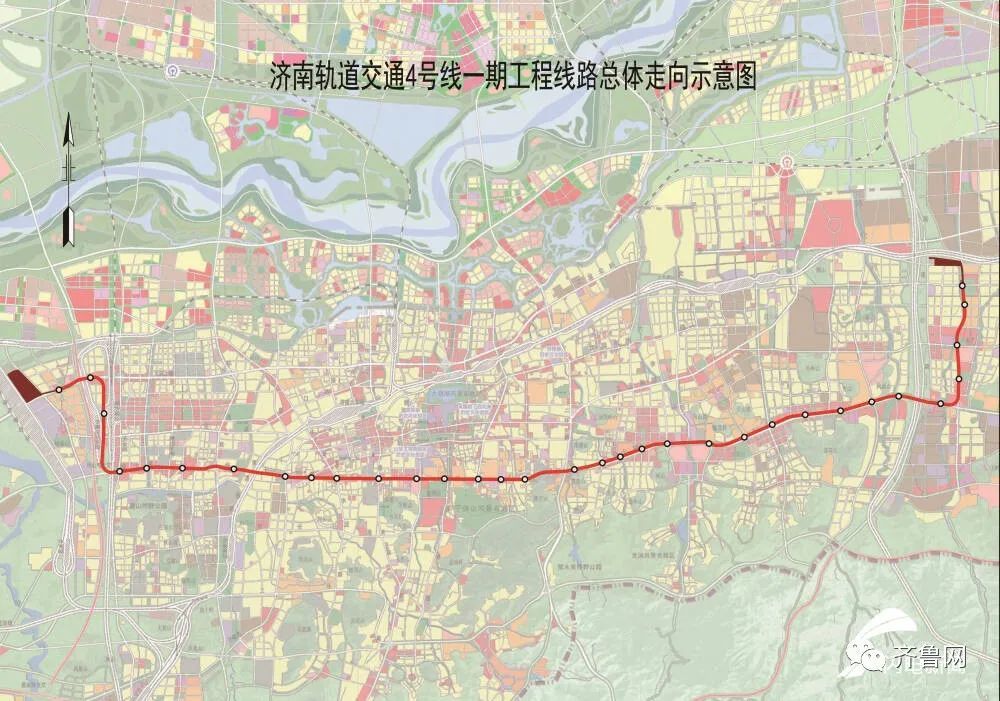 济南地铁4号线开工!附站点位置,看看离你家近吗?