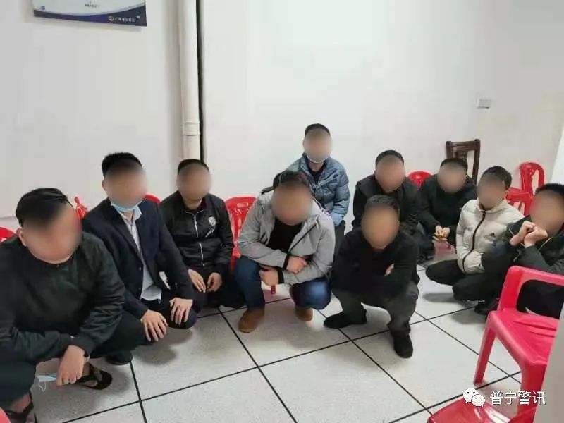 抓10人!普宁警方在某村捣毁一"鱼虾蟹"赌博窝点!