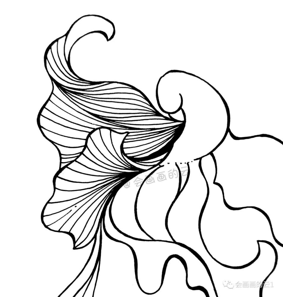 零基础就可以画的简笔画,手把手教你画一条小金鱼
