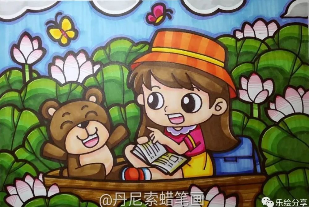 素材分享 | 丹尼索儿童画素材参考,喜欢马克笔的你不容错过