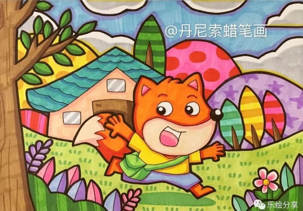 素材分享 | 丹尼索儿童画素材参考,喜欢马克笔的你不容错过