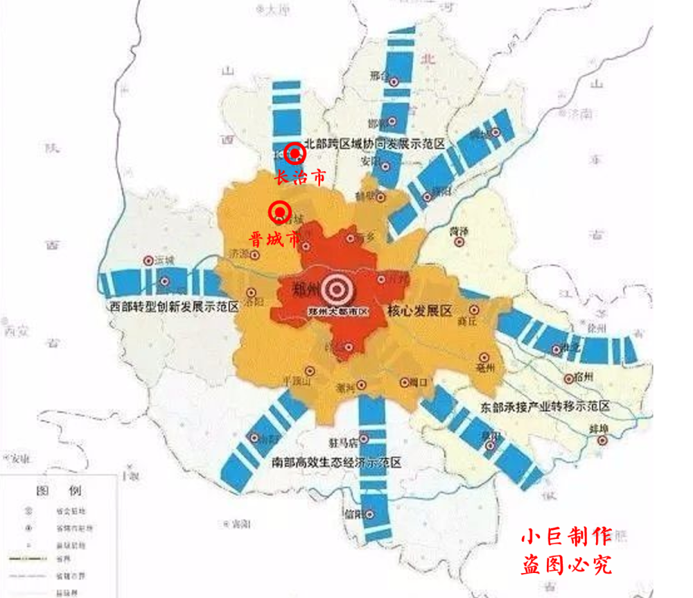 "晋东南城市群":以长治盆地和晋城中部地区为主体,包括长治市,晋城市