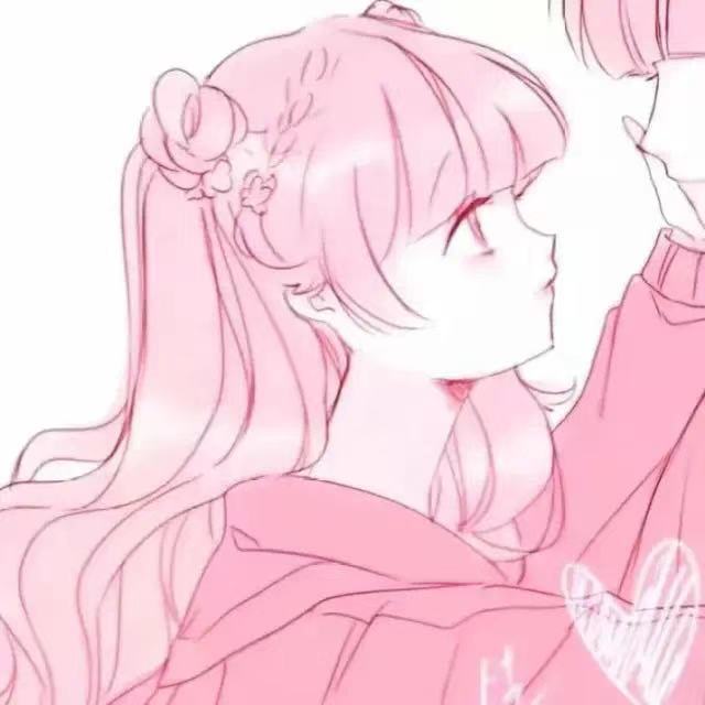 粉色系情侣头像
